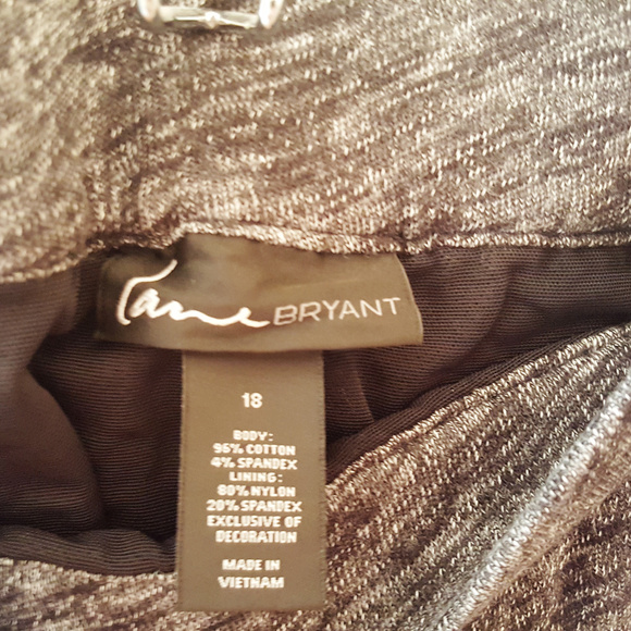 LANE BRYANT Wiggle Skirt Sz 18 Grey / Black As New Condition - Picture 4 of 4